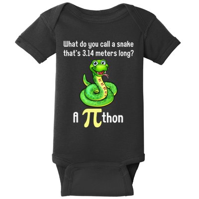 Funny Pi day Puns Pithon Math Teacher Jokes Baby Bodysuit