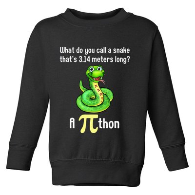Funny Pi day Puns Pithon Math Teacher Jokes Toddler Sweatshirt