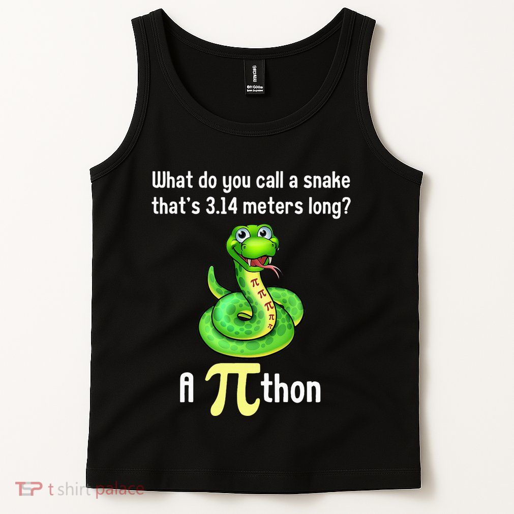 Funny Pi day Puns Pithon Math Teacher Jokes Tank Top