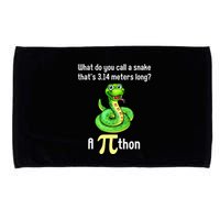 Funny Pi day Puns Pithon Math Teacher Jokes Microfiber Hand Towel