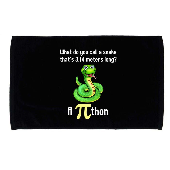 Funny Pi day Puns Pithon Math Teacher Jokes Microfiber Hand Towel