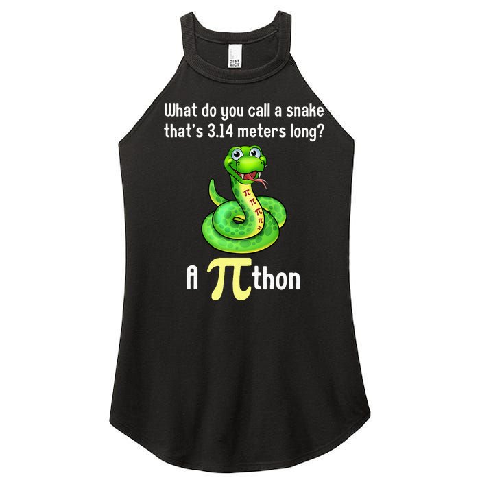 Funny Pi day Puns Pithon Math Teacher Jokes Women’s Perfect Tri Rocker Tank