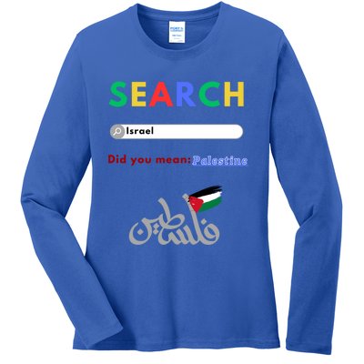 Free Palestine Did You Mean Palestine Gift Ladies Long Sleeve Shirt