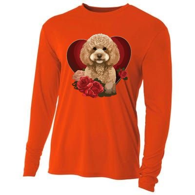 Funny Poodle Dog Miniature Poodle Toy Poodle Valentine Day Cooling Performance Long Sleeve Crew