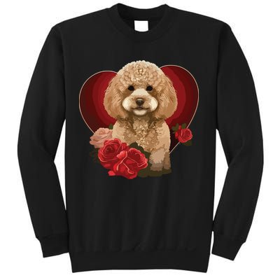 Funny Poodle Dog Miniature Poodle Toy Poodle Valentine Day Sweatshirt