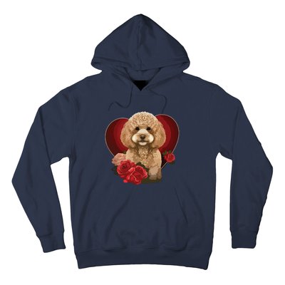 Funny Poodle Dog Miniature Poodle Toy Poodle Valentine Day Hoodie