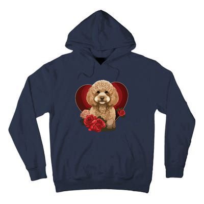 Funny Poodle Dog Miniature Poodle Toy Poodle Valentine Day Tall Hoodie