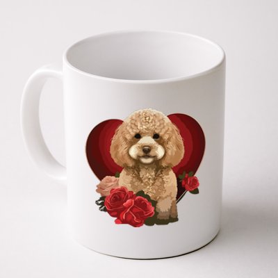 Funny Poodle Dog Miniature Poodle Toy Poodle Valentine Day Coffee Mug