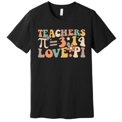 Funny Pi Day Math Teacher 3.14 Pi Symbol Nerds Premium T-Shirt