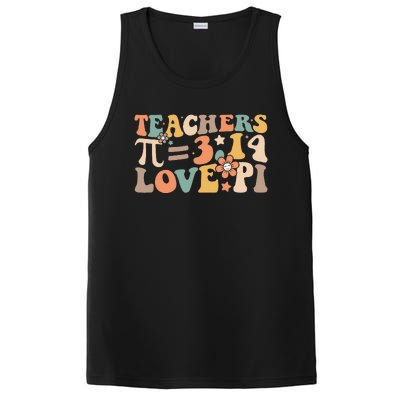 Funny Pi Day Math Teacher 3.14 Pi Symbol Nerds PosiCharge Competitor Tank