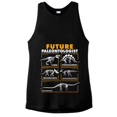 Future Paleontologist Dinosaur Fossil Paleontology Ladies PosiCharge Tri-Blend Wicking Tank