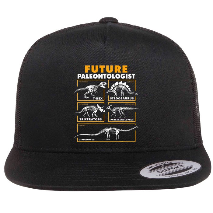 Future Paleontologist Dinosaur Fossil Paleontology Flatbill Hat