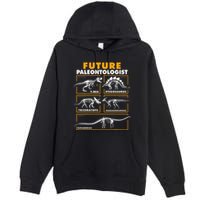 Future Paleontologist Dinosaur Fossil Paleontology Premium Pullover Hoodie