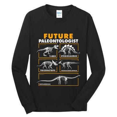 Future Paleontologist Dinosaur Fossil Paleontology Tall Long Sleeve T-Shirt