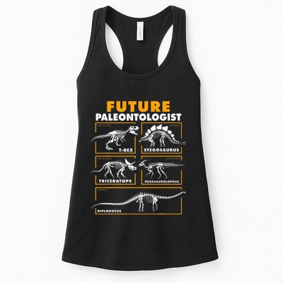 Future Paleontologist Dinosaur Fossil Paleontology Womens Tank Top