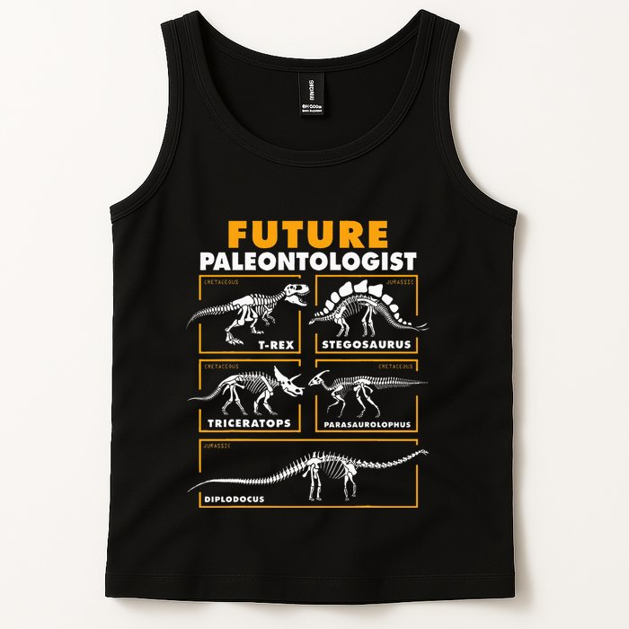 Future Paleontologist Dinosaur Fossil Paleontology Tank Top