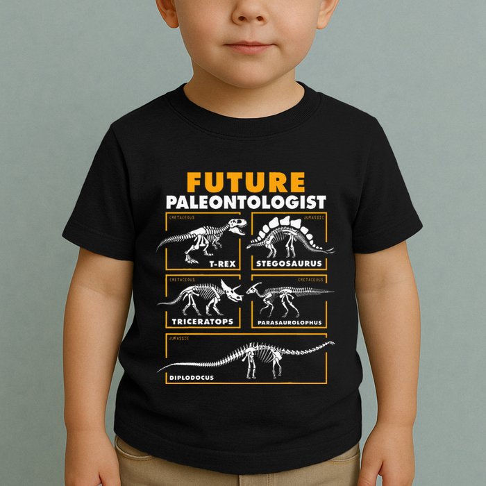 Future Paleontologist Dinosaur Fossil Paleontology Toddler T-Shirt
