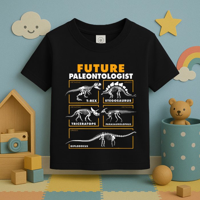 Future Paleontologist Dinosaur Fossil Paleontology Toddler T-Shirt