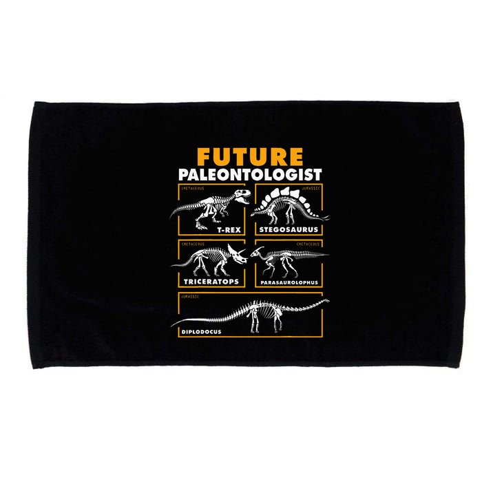 Future Paleontologist Dinosaur Fossil Paleontology Microfiber Hand Towel