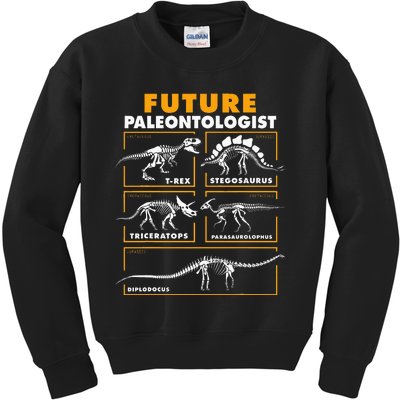 Future Paleontologist Dinosaur Fossil Paleontology Kids Sweatshirt