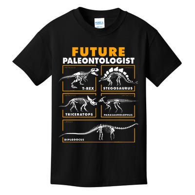 Future Paleontologist Dinosaur Fossil Paleontology Kids T-Shirt