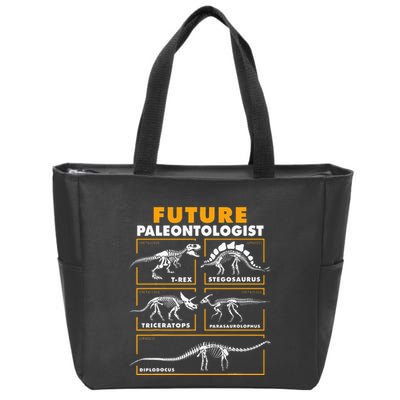 Future Paleontologist Dinosaur Fossil Paleontology Zip Tote Bag