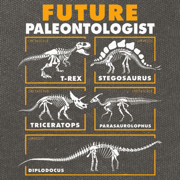 Future Paleontologist Dinosaur Fossil Paleontology Cotton Canvas Backpack