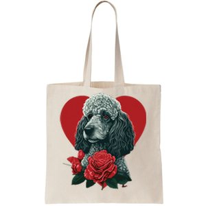 Funny Poodle Dog Miniature Poodle Toy Poodle Valentine Day Tote Bag