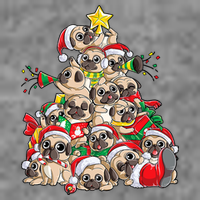 Funny Pug Dog Cute Christmas Gift Tank Top