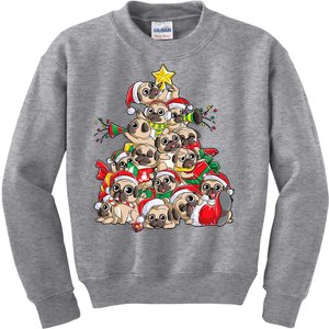 Funny Pug Dog Cute Christmas Gift Kids Sweatshirt