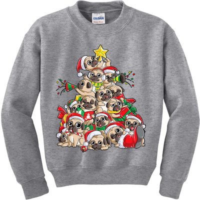 Funny Pug Dog Cute Christmas Gift Kids Sweatshirt
