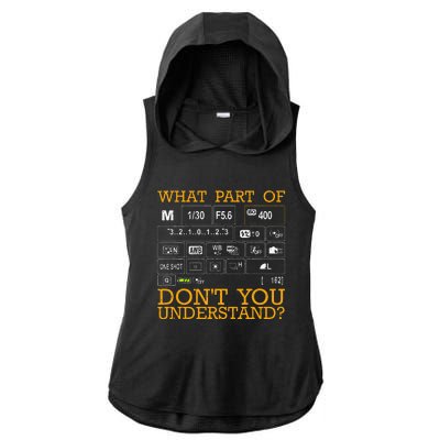 Funny Photography Design Men Women Photographer Instructors Ladies PosiCharge Tri-Blend Wicking Draft Hoodie Tank