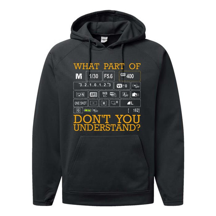 Funny Photography Design Men Women Photographer Instructors Performance Fleece Hoodie