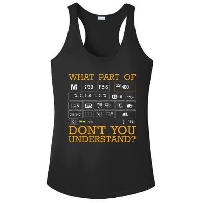 Funny Photography Design Men Women Photographer Instructors Ladies PosiCharge Competitor Racerback Tank