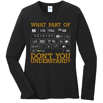 Funny Photography Design Men Women Photographer Instructors Ladies Long Sleeve Shirt