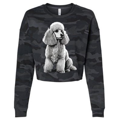 Funny Poodle Dog Miniature Poodle Toy Poodle Cropped Pullover Crew
