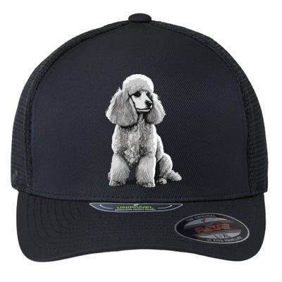 Funny Poodle Dog Miniature Poodle Toy Poodle Flexfit Unipanel Trucker Cap