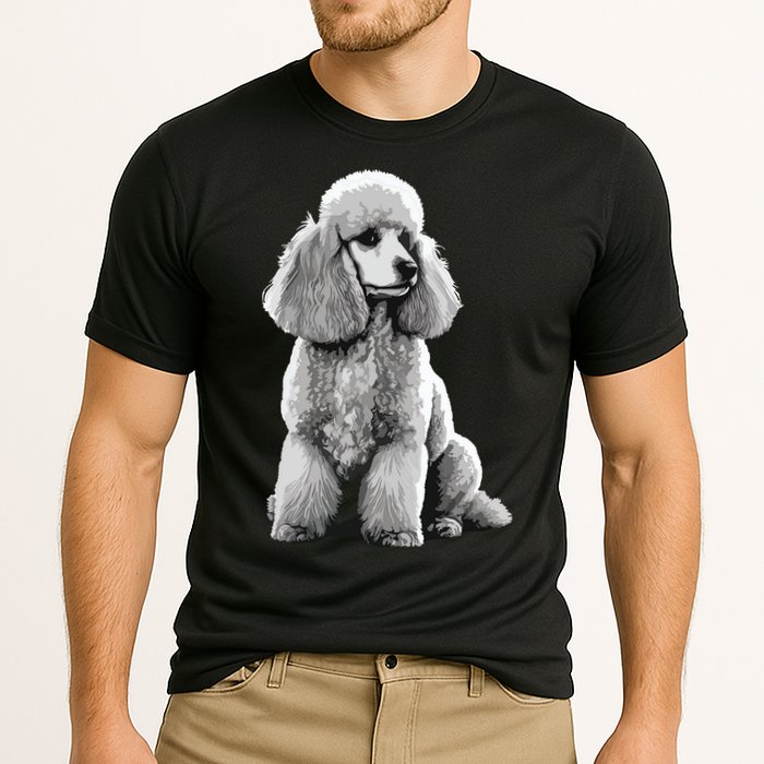 Funny Poodle Dog Miniature Poodle Toy Poodle Cooling Performance Crew T-Shirt