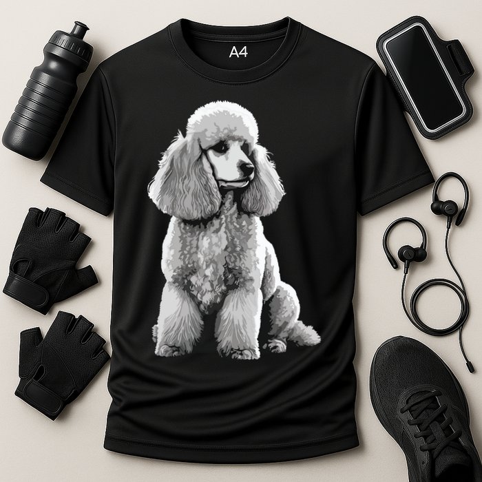 Funny Poodle Dog Miniature Poodle Toy Poodle Cooling Performance Crew T-Shirt