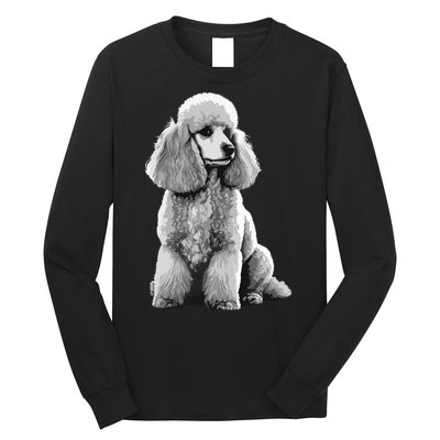Funny Poodle Dog Miniature Poodle Toy Poodle Long Sleeve Shirt
