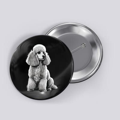 Funny Poodle Dog Miniature Poodle Toy Poodle Button