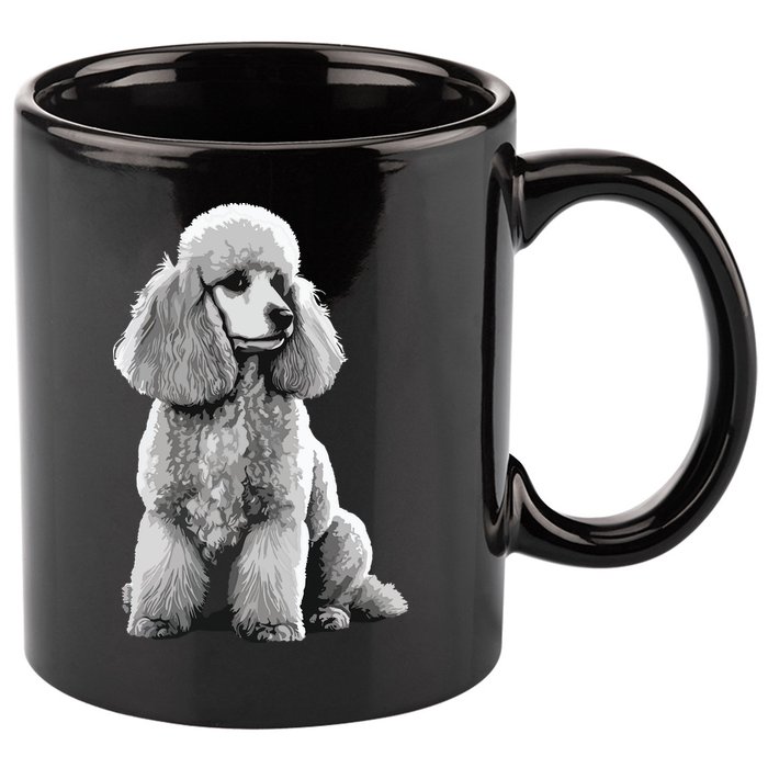 Funny Poodle Dog Miniature Poodle Toy Poodle 11oz C Handle Ceramic Mug
