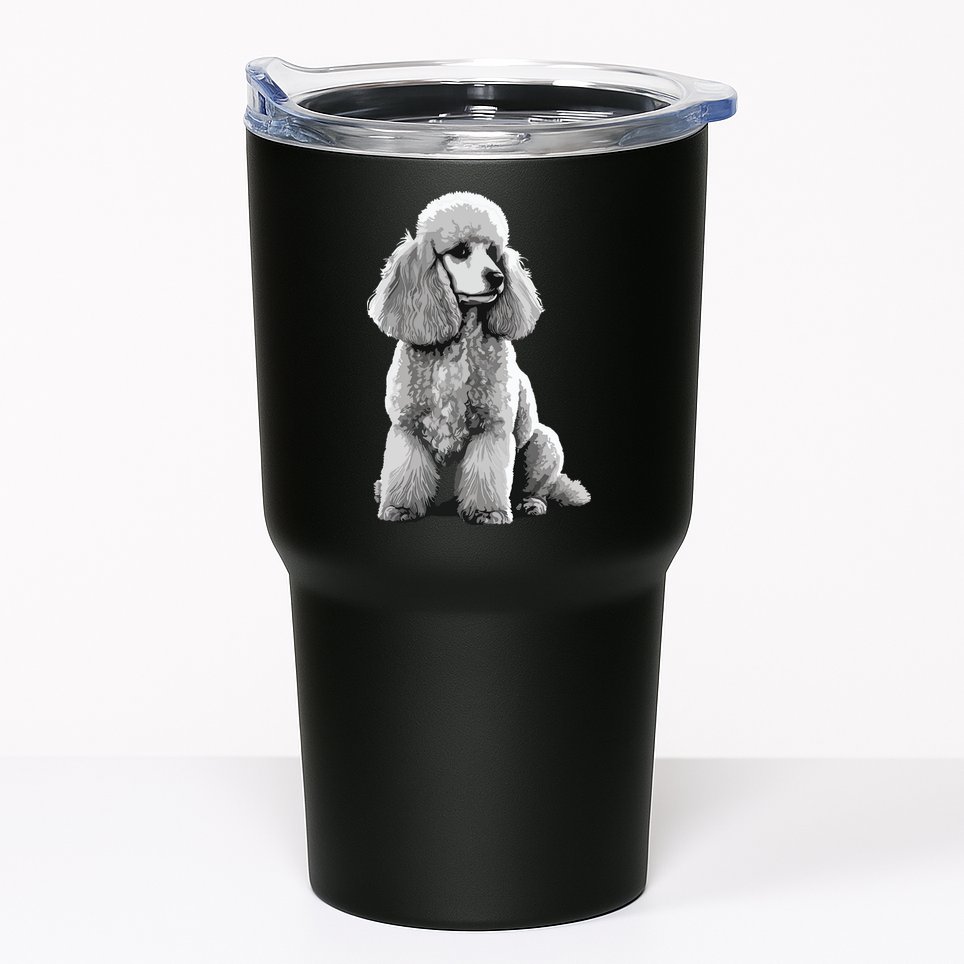 Funny Poodle Dog Miniature Poodle Toy Poodle Tumbler