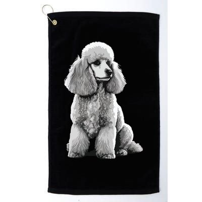 Funny Poodle Dog Miniature Poodle Toy Poodle Golf Towel
