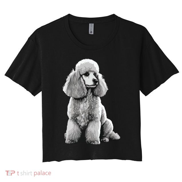 Funny Poodle Dog Miniature Poodle Toy Poodle Crop Top
