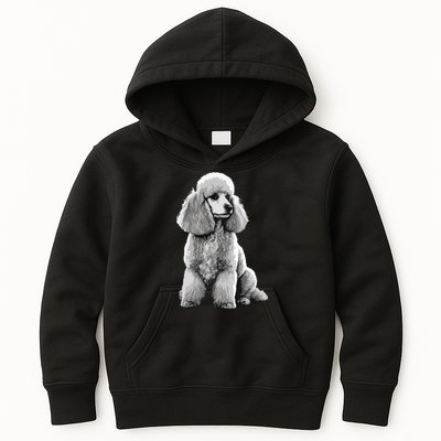 Funny Poodle Dog Miniature Poodle Toy Poodle Kids Hoodie