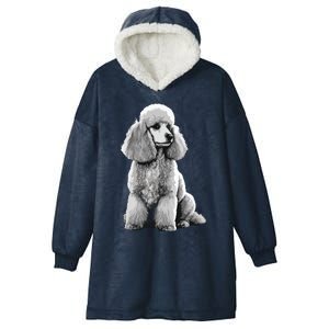 Funny Poodle Dog Miniature Poodle Toy Poodle Hooded Wearable Blanket