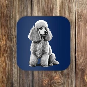 Funny Poodle Dog Miniature Poodle Toy Poodle Coaster