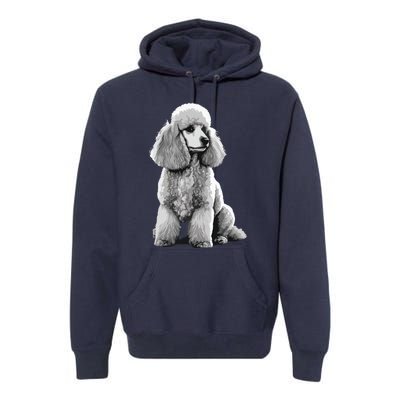 Funny Poodle Dog Miniature Poodle Toy Poodle Premium Hoodie