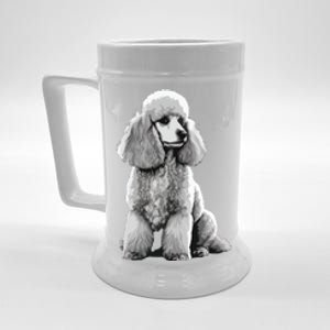 Funny Poodle Dog Miniature Poodle Toy Poodle Beer Stein